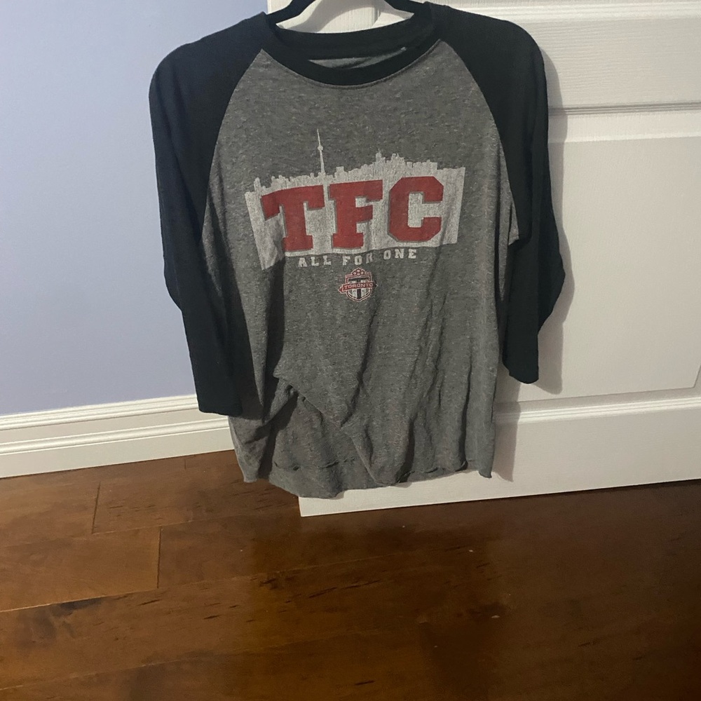 Gray and Black TFC Raglan Shirt